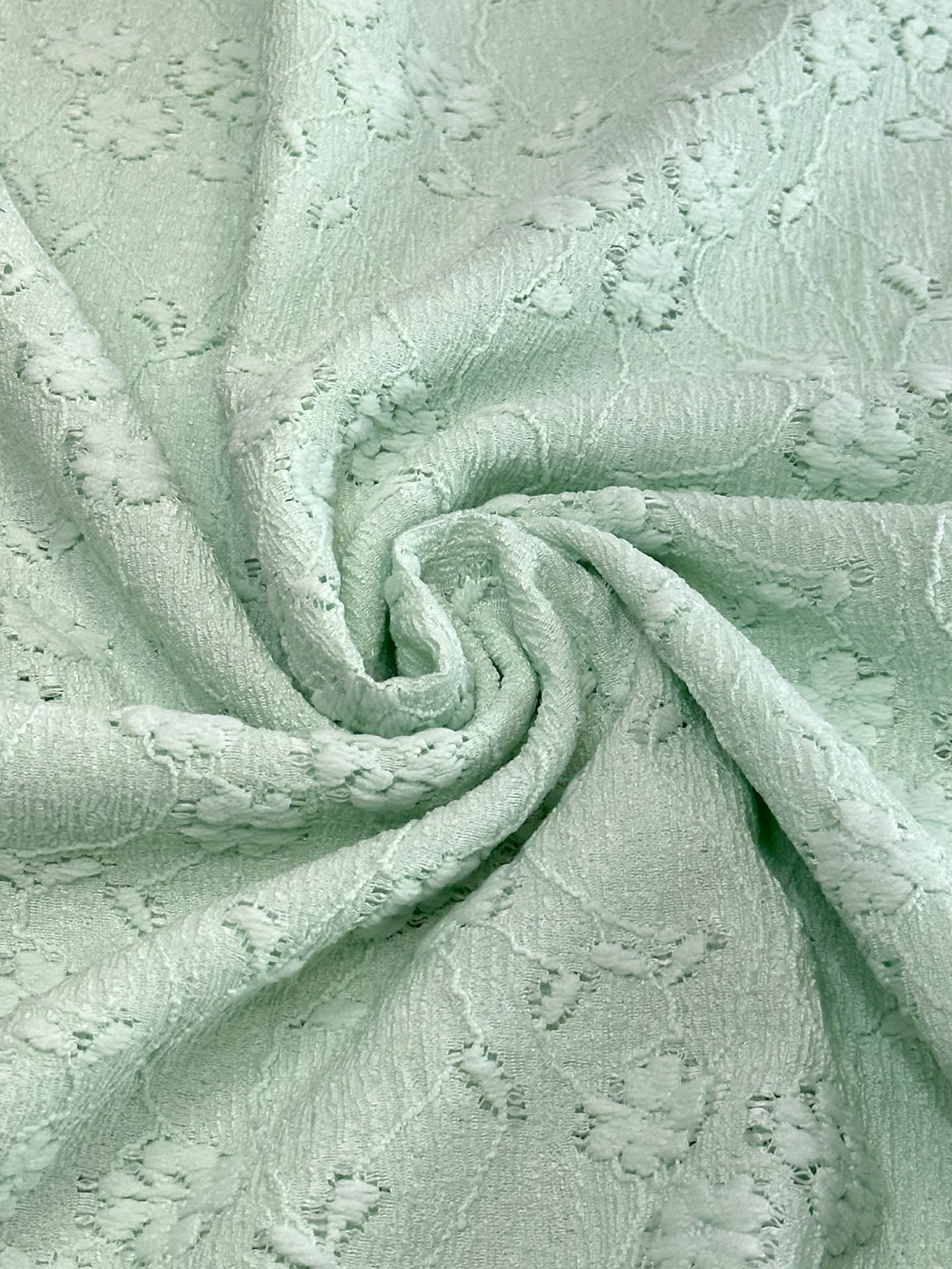 (LACE) LIGHT MINT AMOR FLORAL