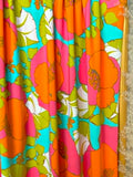 (SWIM) ORANGE AND PINK FLORAL