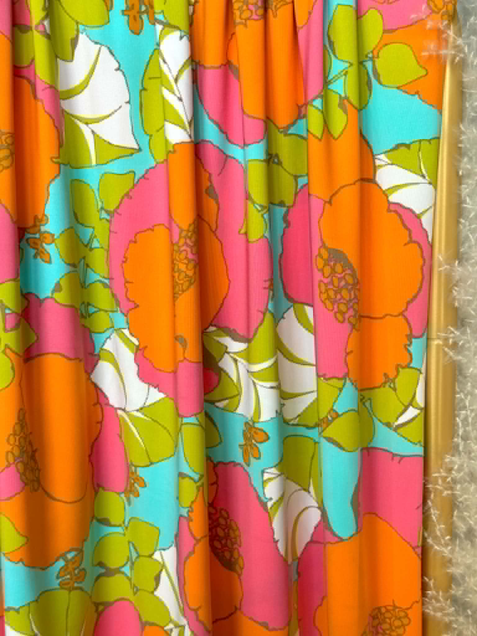 (SWIM) ORANGE AND PINK FLORAL