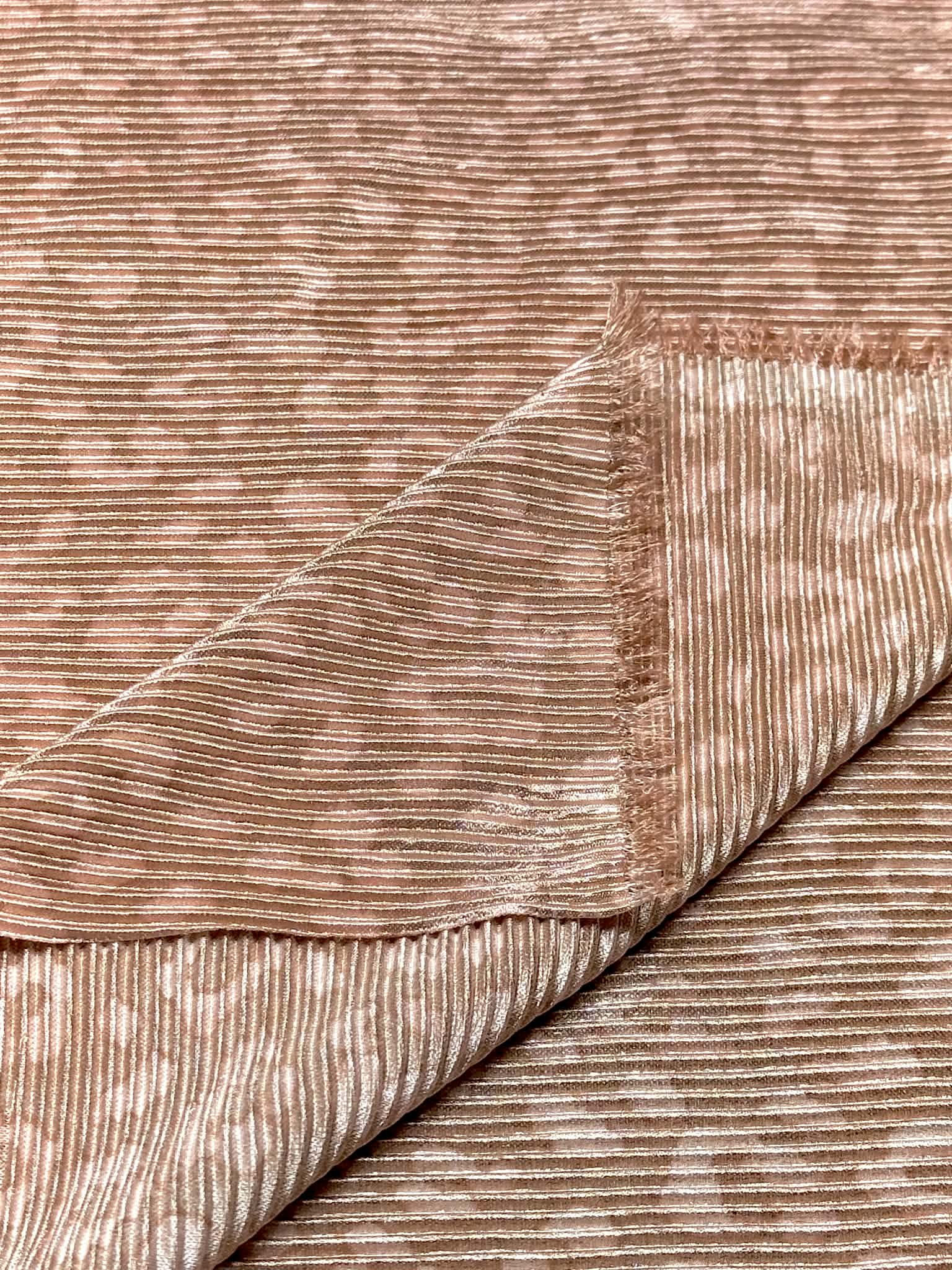 (PLEATED) CHEETAH ON DUSTY ROSE