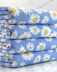 (THERMAL) WHITE DAISIES ON BLUE