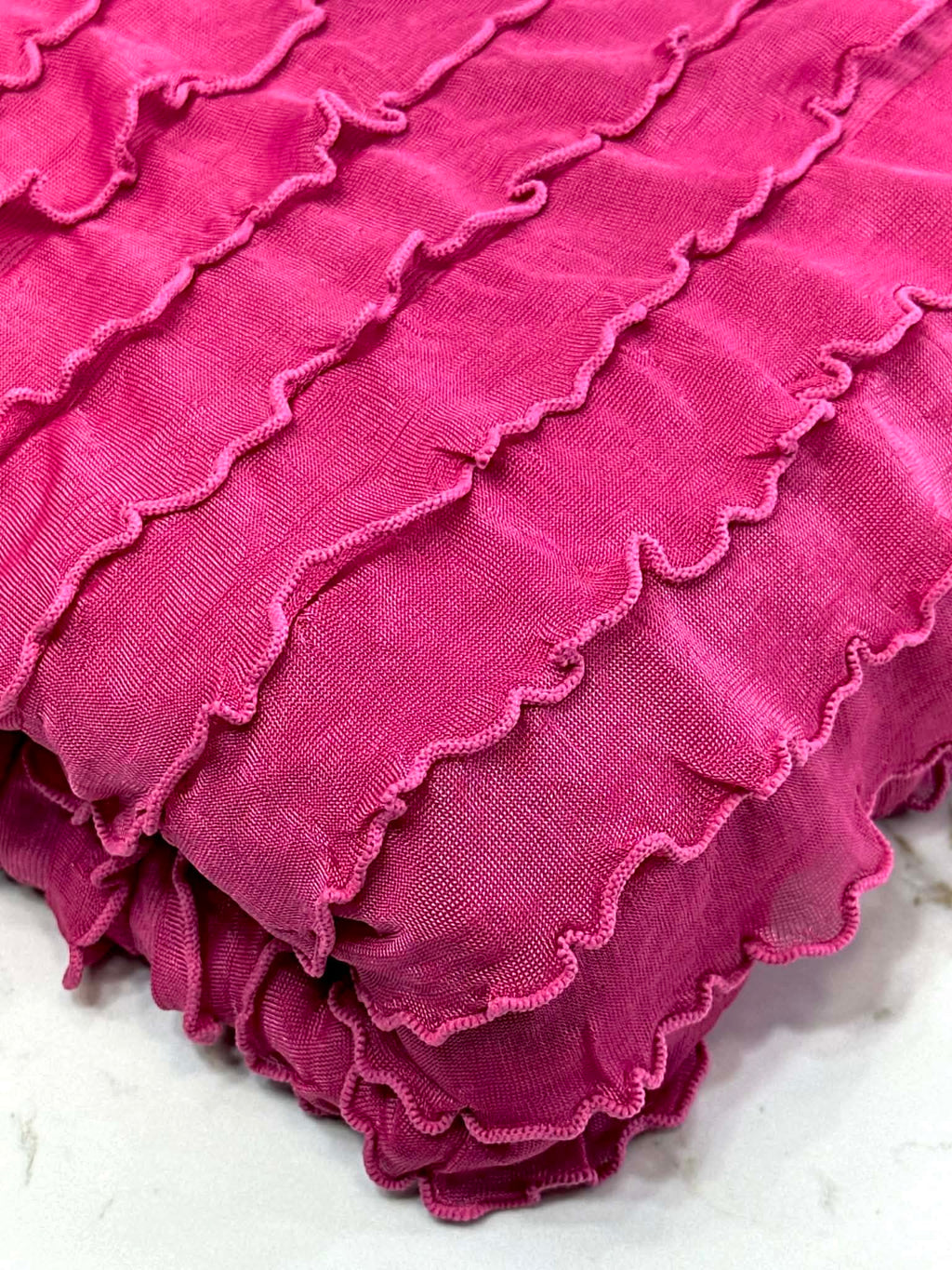 (RUFFLE) DARK PINK