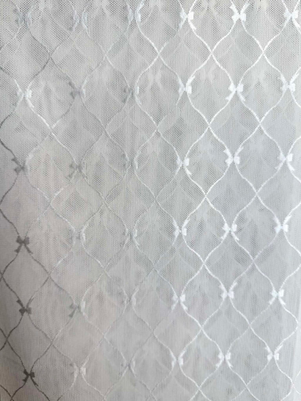 (MESH) WHITE ANGEL BOWS