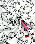 (DBP) LITTLE GIRL SKETCH COLORING ON FABRIC