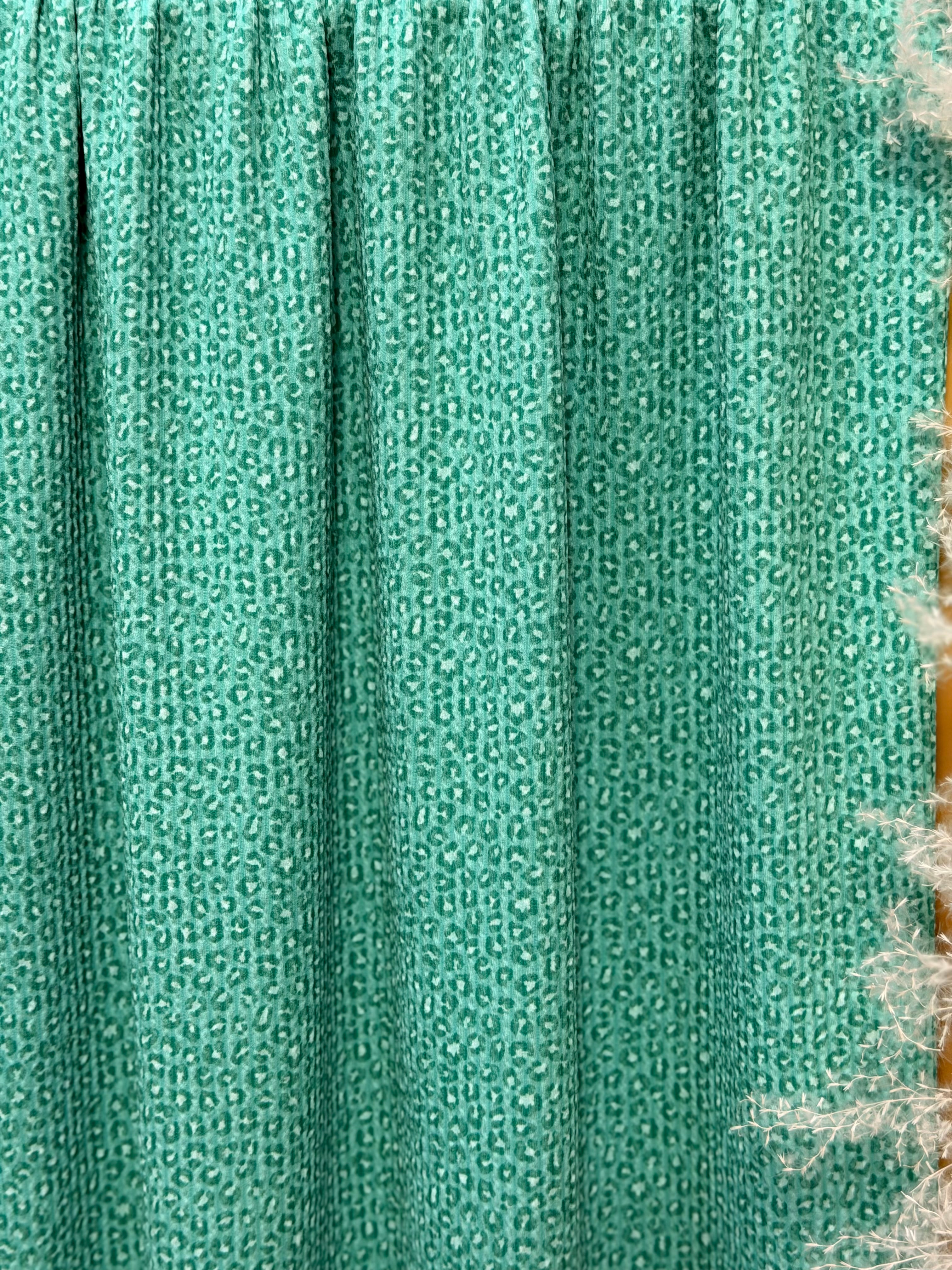 (URBAN RIB) TEAL CHEETAH