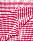 (CRINKLE) PINK AND OFF WHITE GINGHAM(3)