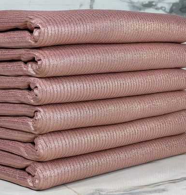 (4X2 RIB) MAUVE SHIMMER ON MAUVE