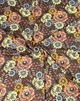 (DBP) LIGHT YELLOW AND ORANGE FLOWERS ON BROWN