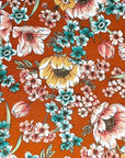 (DBP) VINTAGE FLORAL ON RUST