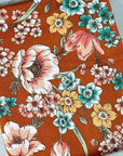 (DBP) VINTAGE FLORAL ON RUST