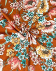 (DBP) VINTAGE FLORAL ON RUST