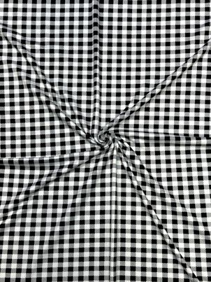 (DBP) TINY BLACK AND OFF WHITE BUFFALO PLAID
