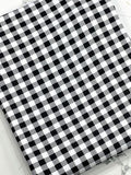 (DBP) TINY BLACK AND OFF WHITE BUFFALO PLAID