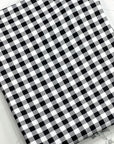 (DBP) TINY BLACK AND OFF WHITE BUFFALO PLAID