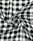 (DBP) TINY BLACK AND OFF WHITE BUFFALO PLAID