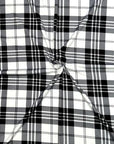 (DBP) OFF WHITE AND BLACK PLAID