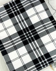 (DBP) OFF WHITE AND BLACK PLAID