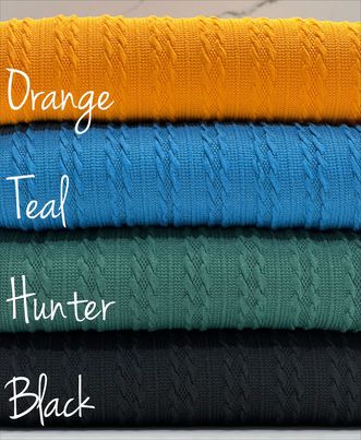(CABLE BRAIDED KNIT) HUNTER