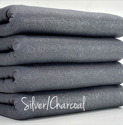 (DBP) SILVER LIGHT SHIMMER ON CHARCOAL