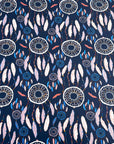 (DBP) FEATHER PATTERN PRINT ON NAVY