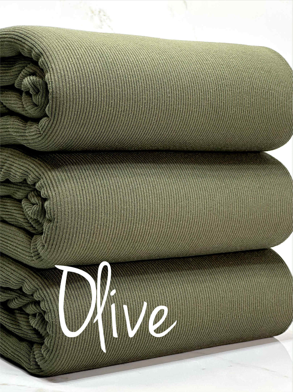 (2X2 RIB) OLIVE