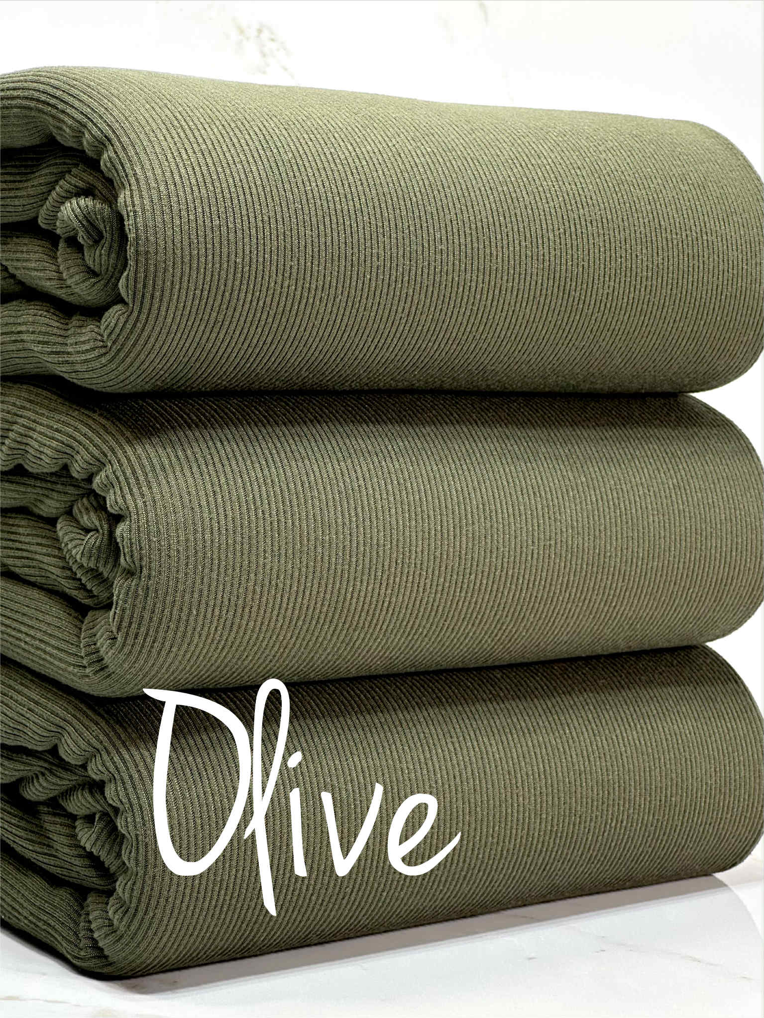 (2X2 RIB) OLIVE