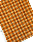 (4X2 RIB) BROWN AND RUST GINGHAM