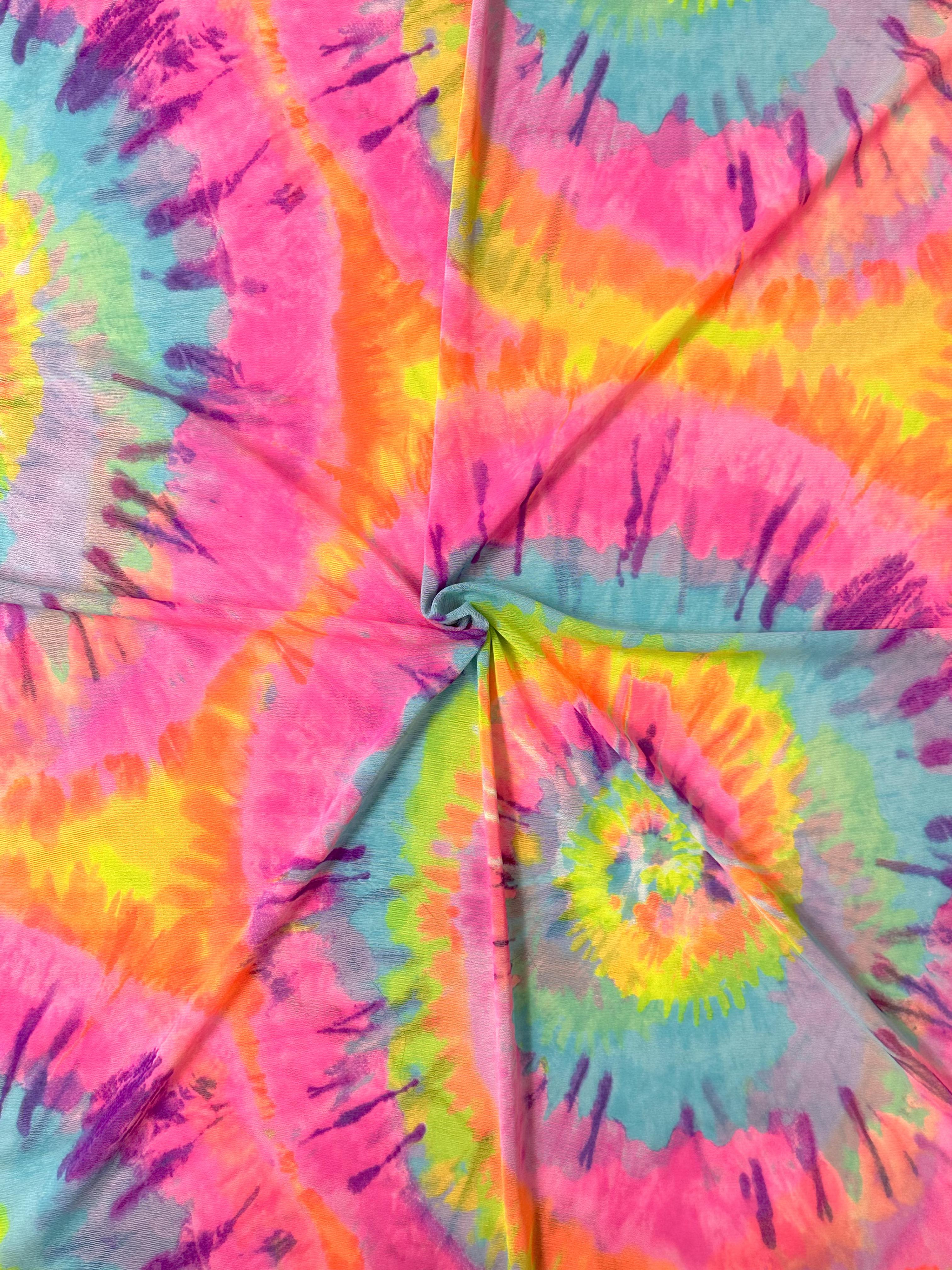 (MESH) NEON TIE DYE