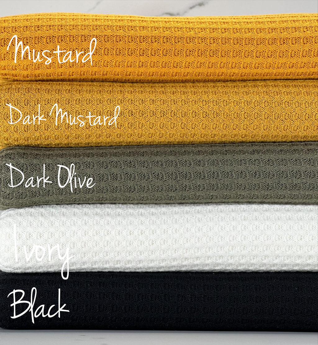 (WAFFLE BRUSHED) BLACK