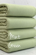 (4X2 COTTON RIB) MINT GREEN