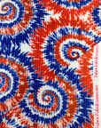 (URBAN RIB) RED, BLUE, AND OFF WHITE SWIRLS WITH STARS