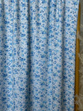 (EYELET) LIGHT BLUE FLORAL ON OFF WHITE