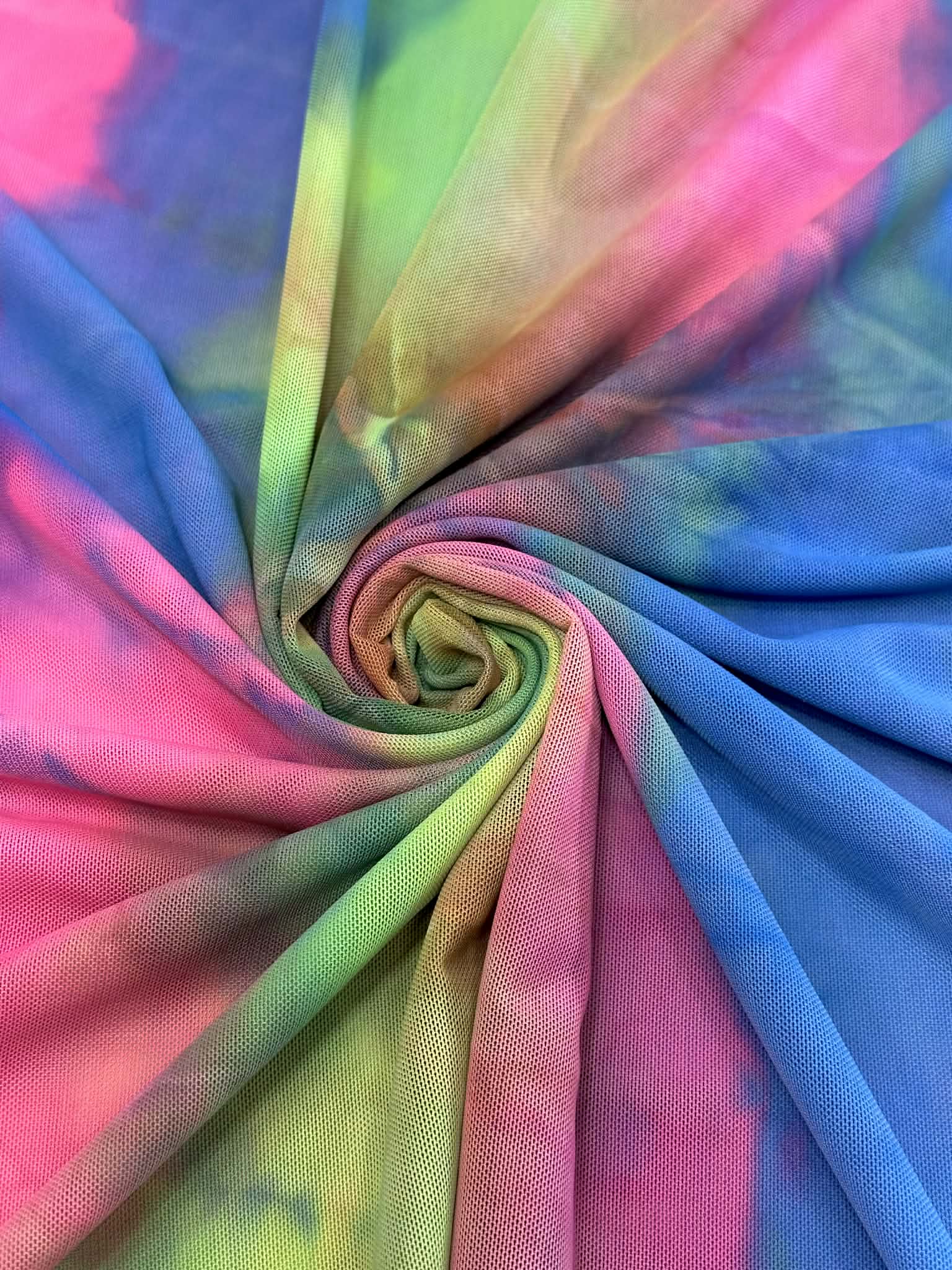 (MESH) RAINBOW TIE DYE