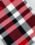 (DBP) RED, BLACK AND WHITE, TARTAN PLAID