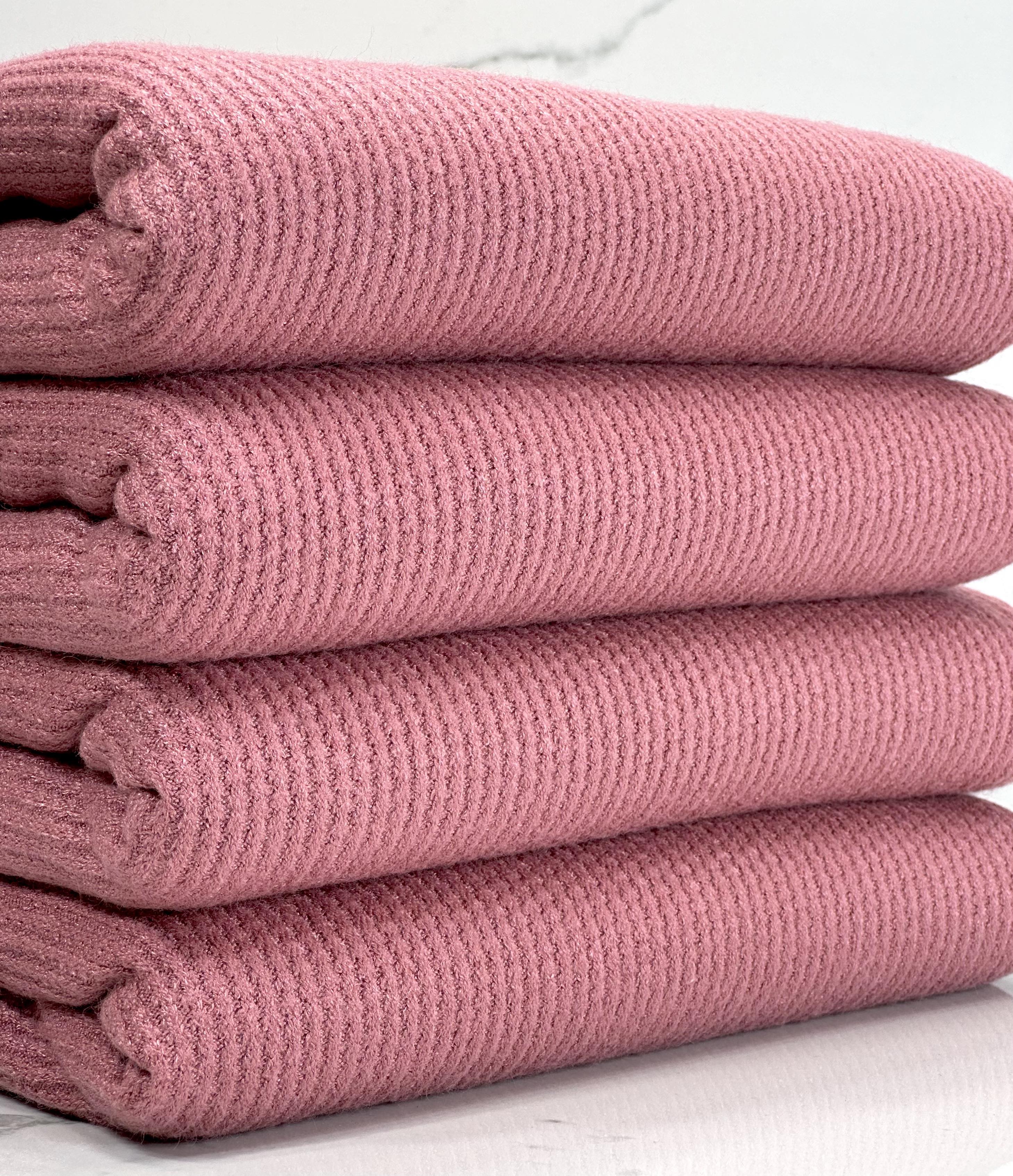 (2X2 CASHMERE WAFFLE) MAUVE