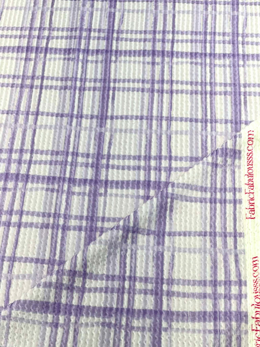 (URBAN RIB) LAVENDER PLAID ON LILAC