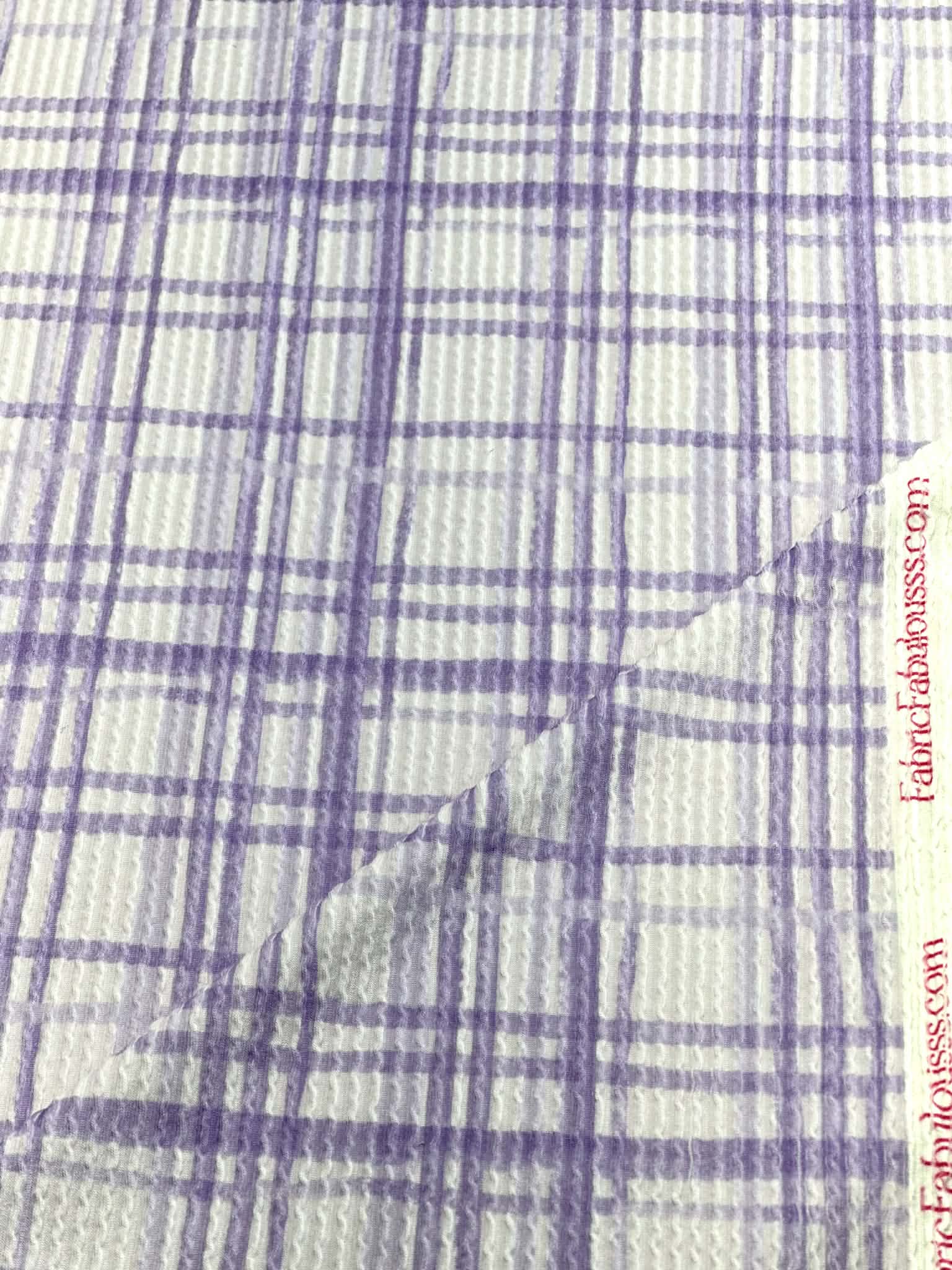 (URBAN RIB) LAVENDER PLAID ON LILAC