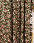 (DBP) RED AND BLUSH FLOWERS ON VINTAGE GREEN