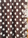 (URBAN RIB) WHITE POLKA DOTS ON BROWN