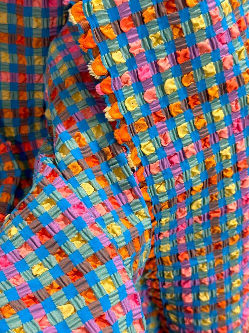 (POPCORN/ BUBBLE) SMALL COLORFUL GINGHAM