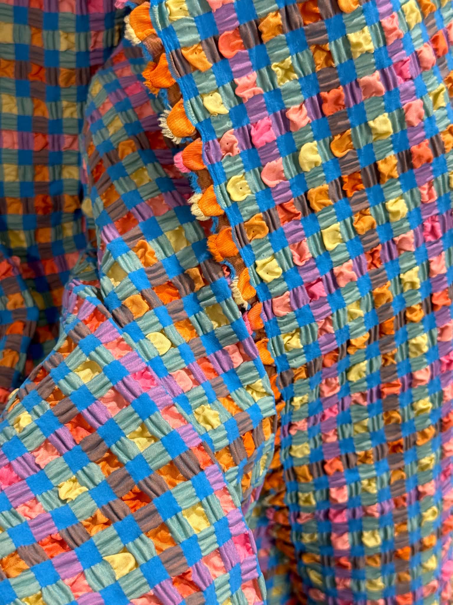 (POPCORN/ BUBBLE) SMALL COLORFUL GINGHAM