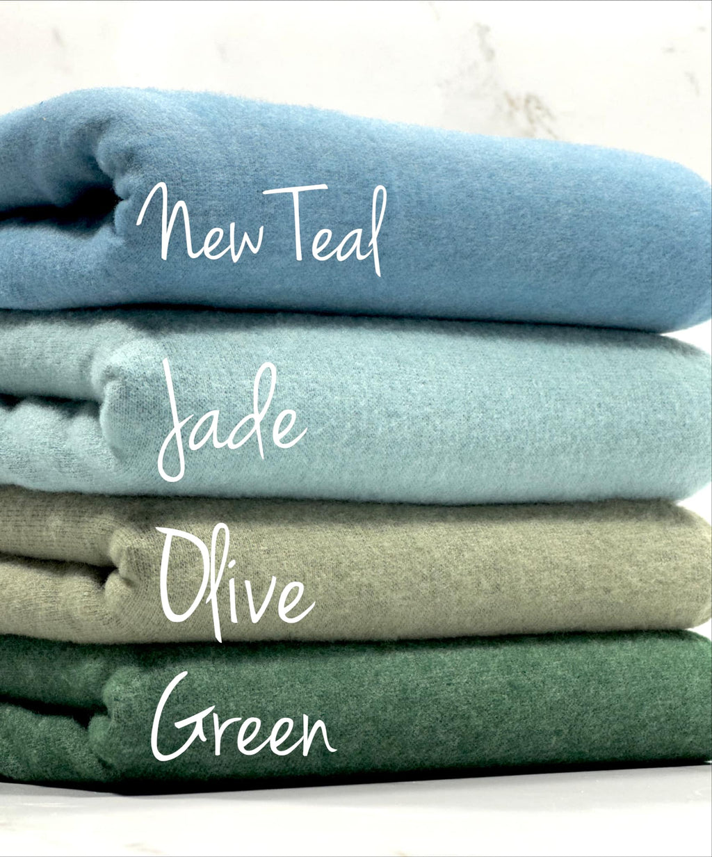 (BRUSHED SWEATER KNIT) GREEN