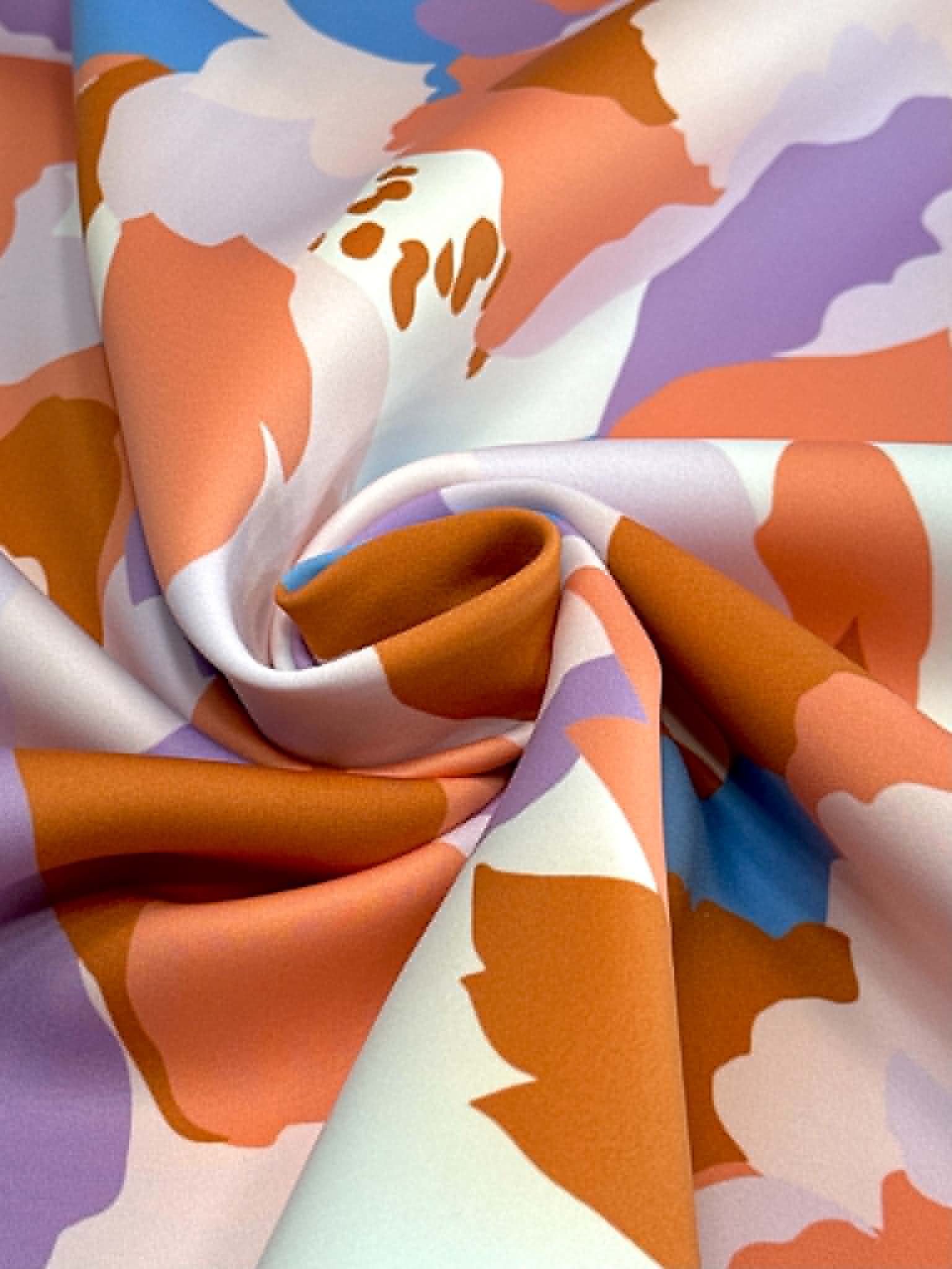 (SWIM) CORAL AND LAVENDER BLOOM