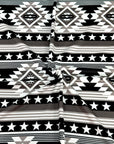 (SWEATER KNIT/ OAKLEY) BLACK, WHITE, AND CHARCOAL WESTERN STAR PATTERN