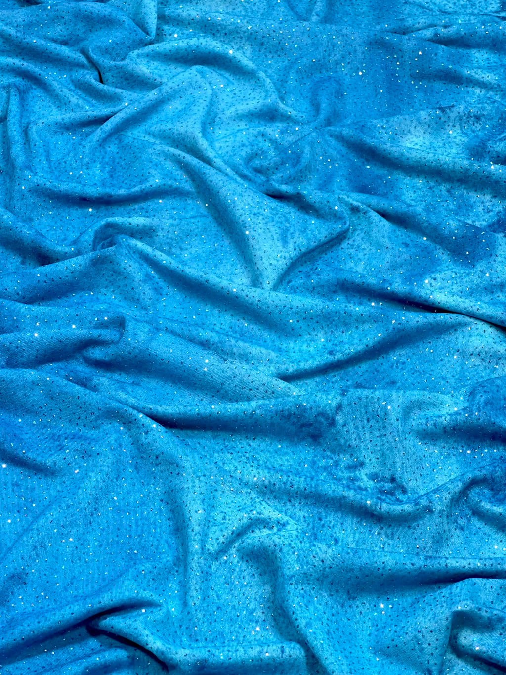 (MESH) BLUE GLITTER TIE DYE