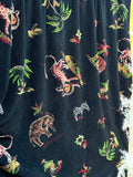 (KNIT) SAFARI PRINT ON BLACK