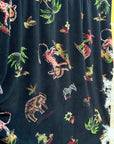 (KNIT) SAFARI PRINT ON BLACK