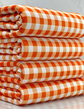 (4X2 YUMMY RIB) ORANGE AND OFF WHITE GINGHAM (4)