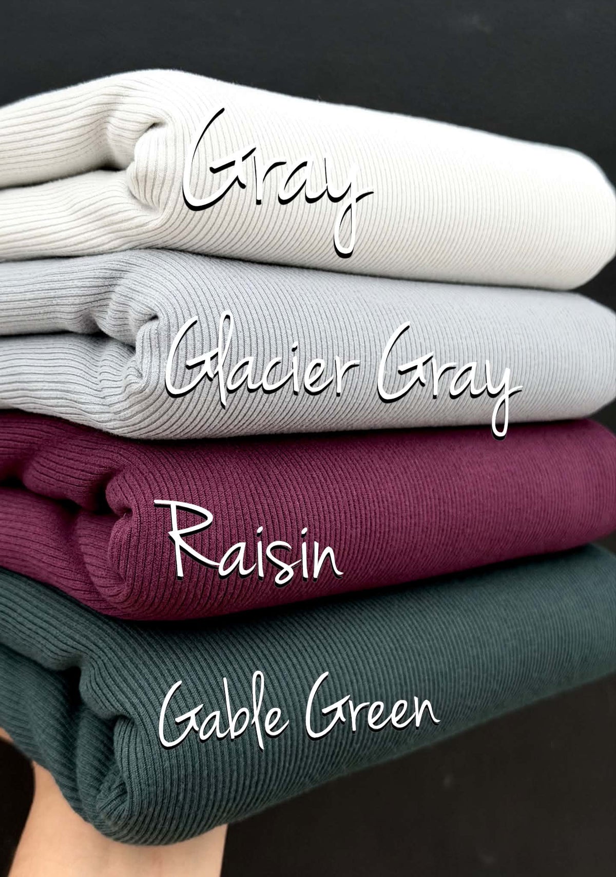 (2X2 SUPER COTTON FEEL RIB) GRAY