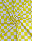 (YUMMY RIB) YELLOW AND OFF WHITE CHECKERED